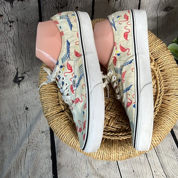 Vans flamingo beach lounge chair low cut classic sneaker men 9 womens 10.5 lace - Picture 4 of 8